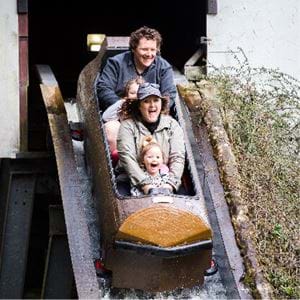 A selection of rides at Gulliver's Kingdom, Matlock Bath